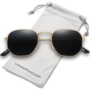 Polarized Sunglasses  With UV Protection Gold and Black Sunglasses Unisex